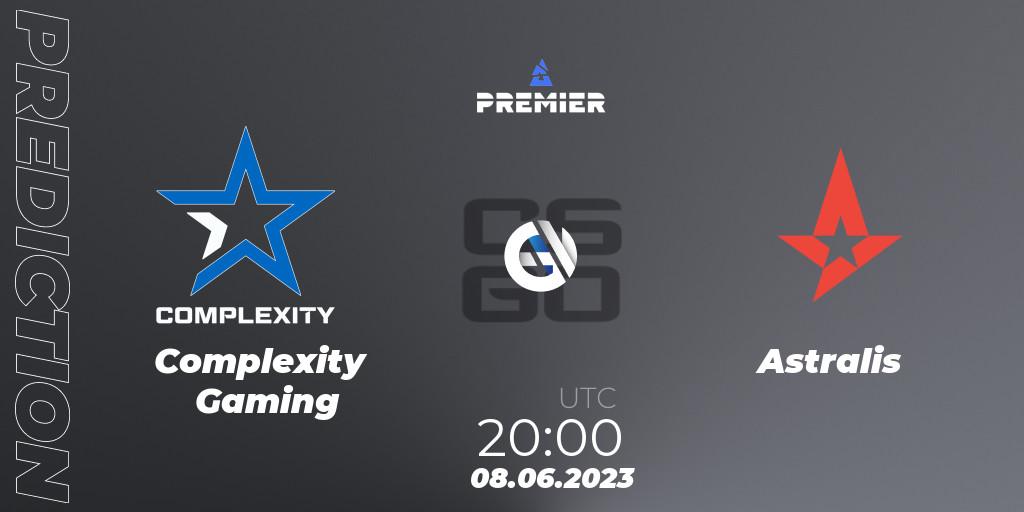 Complexity Gaming contre Astralis : prédiction de match. 08.06.23. CS2 (CS:GO), BLAST Premier: Spring Final 2023