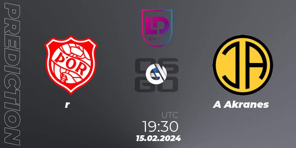 Þór contre ÍA Akranes : prédiction de match. 15.02.2024 at 20:30. Counter-Strike (CS2), Icelandic Esports League Season 8: Regular Season