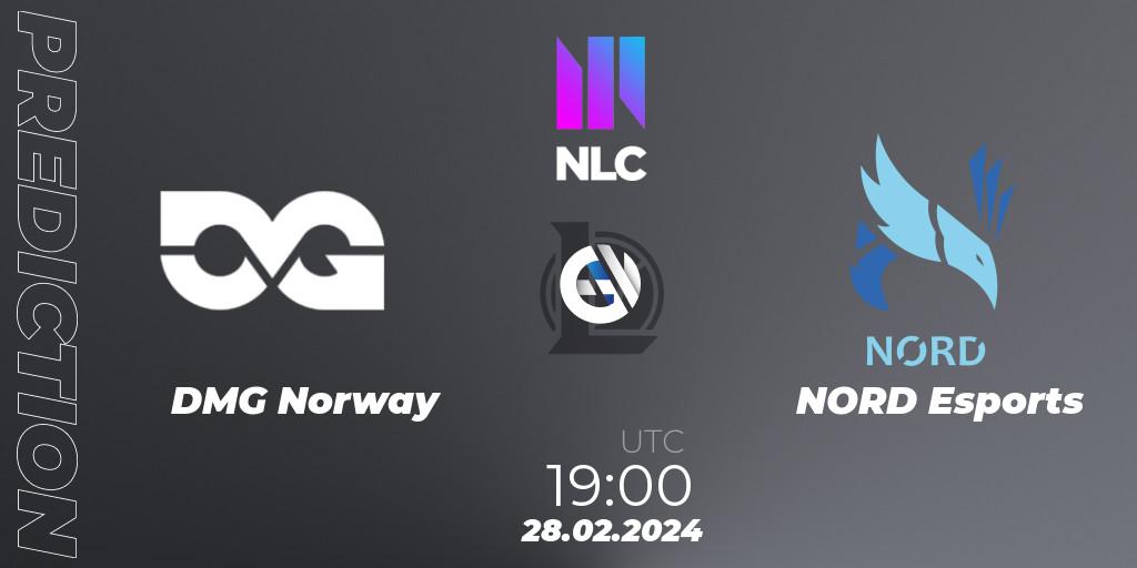 DMG Norway contre NORD Esports : prédiction de match. 28.02.2024 at 19:00. LoL, NLC 1st Division Spring 2024