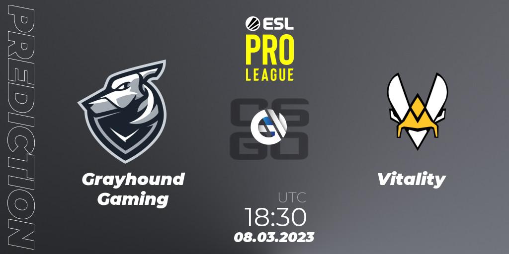 Grayhound Gaming contre Vitality : prédiction de match. 08.03.23. CS2 (CS:GO), ESL Pro League Season 17