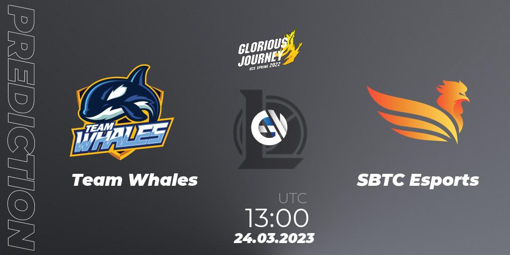 Team Whales contre SBTC Esports : prédiction de match. 24.03.23. LoL, VCS Spring 2023 - Group Stage