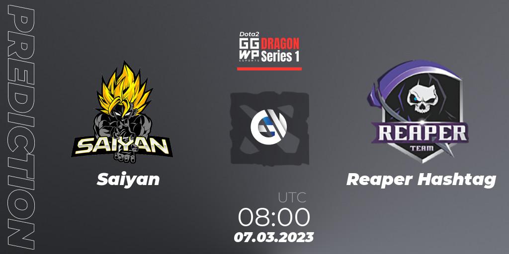 Saiyan contre Reaper Hashtag : prédiction de match. 07.03.23. Dota 2, GGWP Dragon Series 1