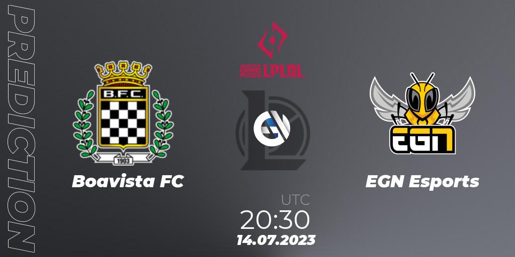 Boavista FC contre EGN Esports : prédiction de match. 23.06.2023 at 20:30. LoL, LPLOL Split 2 2023 - Group Stage