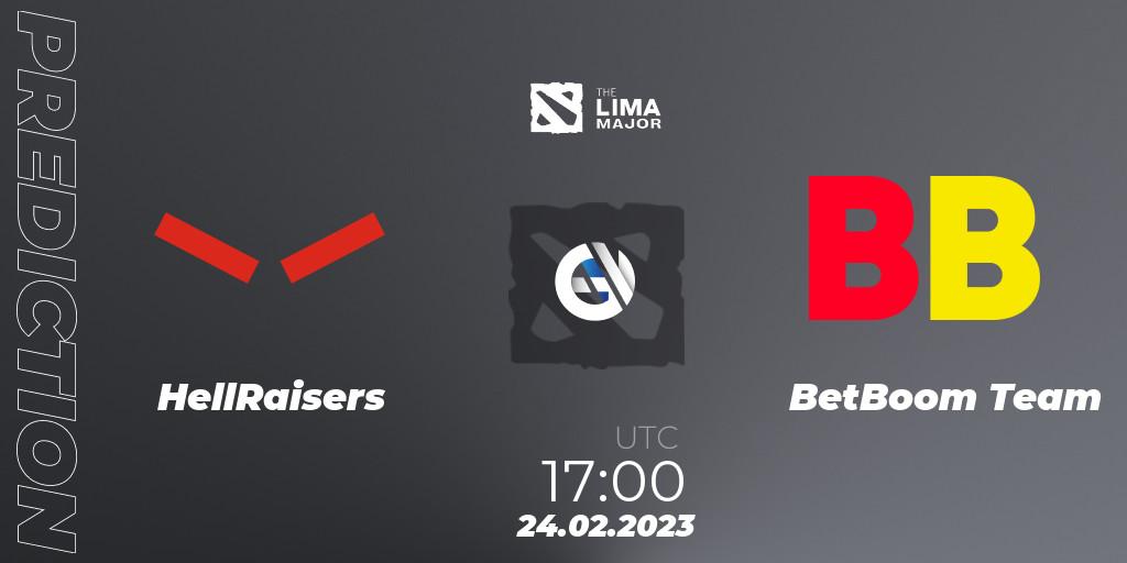 HellRaisers contre BetBoom Team : prédiction de match. 24.02.23. Dota 2, The Lima Major 2023