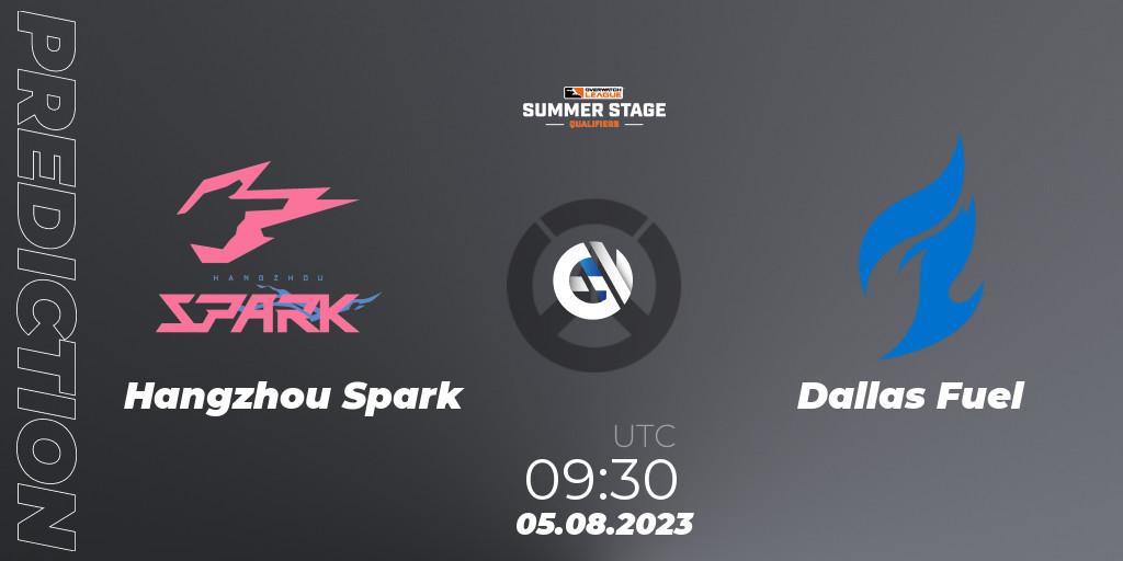 Hangzhou Spark contre Dallas Fuel : prédiction de match. 05.08.23. Overwatch, Overwatch League 2023 - Summer Stage Qualifiers