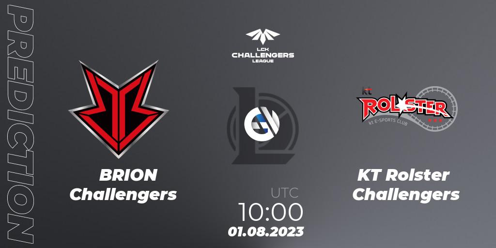 BRION Challengers contre KT Rolster Challengers : prédiction de match. 01.08.23. LoL, LCK Challengers League 2023 Summer - Group Stage