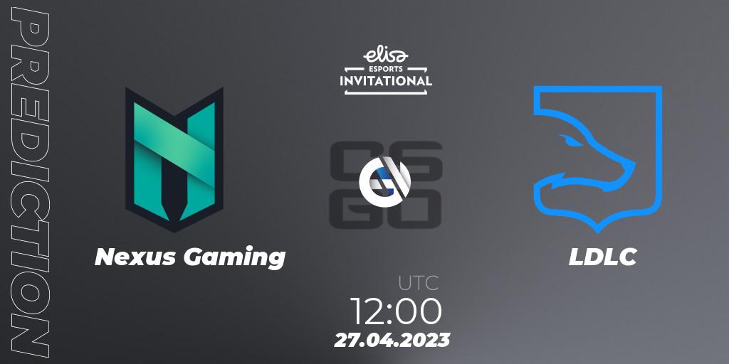 Nexus Gaming contre LDLC : prédiction de match. 27.04.23. CS2 (CS:GO), Elisa Invitational Spring 2023