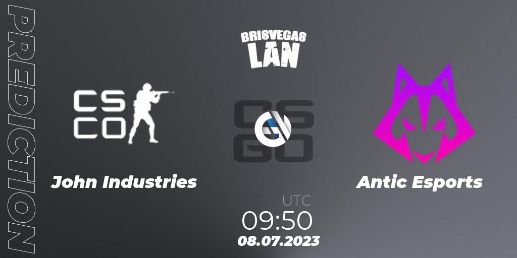 John Industries contre Antic Esports : prédiction de match. 08.07.2023 at 09:50. Counter-Strike (CS2), BrisVegas Winter 2023