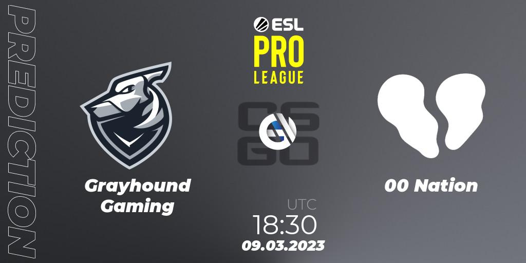 Grayhound Gaming contre 00 Nation : prédiction de match. 09.03.23. CS2 (CS:GO), ESL Pro League Season 17