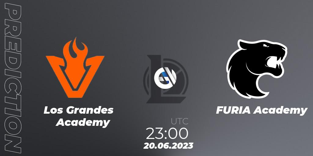 Los Grandes Academy contre FURIA Academy : prédiction de match. 20.06.2023 at 23:00. LoL, CBLOL Academy Split 2 2023 - Group Stage