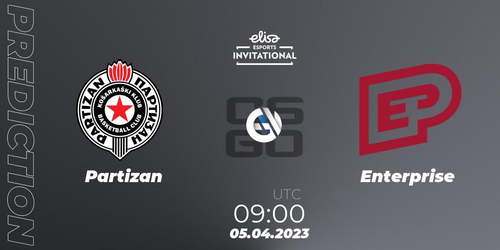 Partizan contre Enterprise : prédiction de match. 05.04.23. CS2 (CS:GO), Elisa Invitational Spring 2023 Contenders