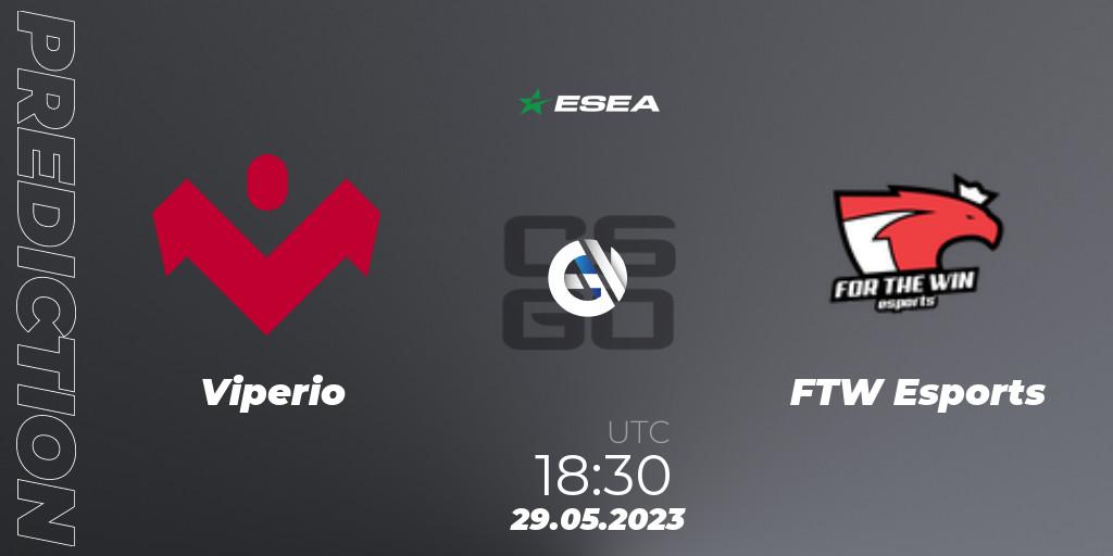 Viperio contre FTW Esports : prédiction de match. 29.05.23. CS2 (CS:GO), ESEA Advanced Season 45 Europe