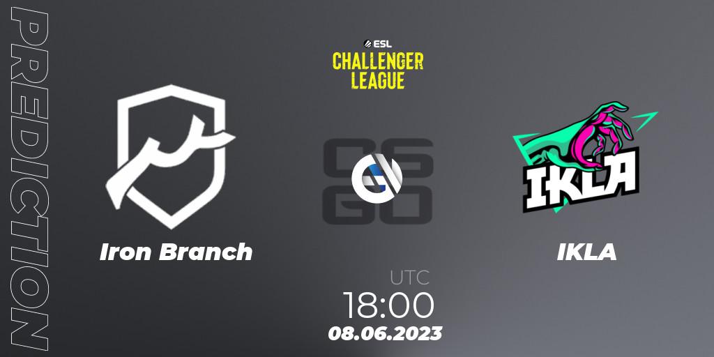 Iron Branch contre IKLA : prédiction de match. 08.06.2023 at 18:00. Counter-Strike (CS2), ESL Challenger League Season 45 Europe Relegation