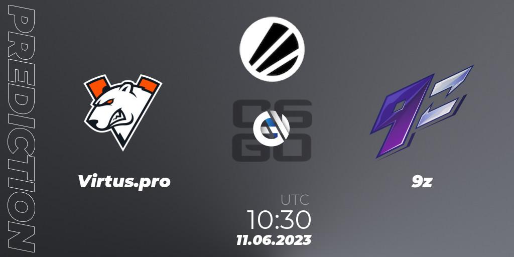 Virtus.pro contre 9z : prédiction de match. 11.06.23. CS2 (CS:GO), ESL Challenger Katowice 2023