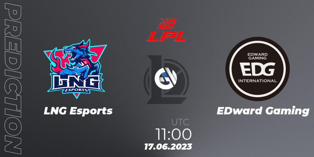 LNG Esports contre EDward Gaming : prédiction de match. 17.06.23. LoL, LPL Summer 2023 Regular Season