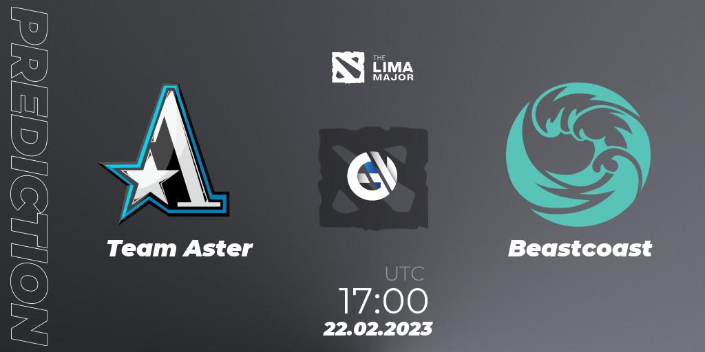 Team Aster contre Beastcoast : prédiction de match. 22.02.23. Dota 2, The Lima Major 2023
