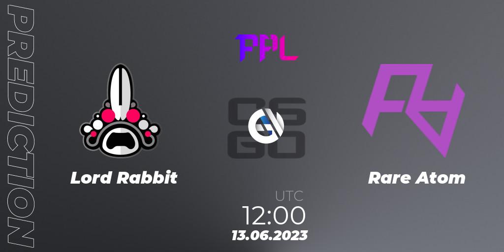 Lord Rabbit contre Rare Atom : prédiction de match. 13.06.23. CS2 (CS:GO), Perfect World Arena Premier League Season 4