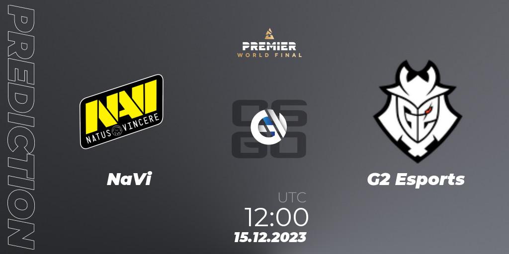 NaVi contre G2 Esports : prédiction de match. 15.12.23. CS2 (CS:GO), BLAST Premier World Final 2023