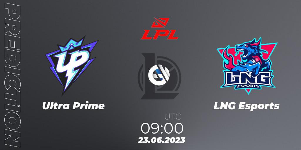Ultra Prime contre LNG Esports : prédiction de match. 23.06.23. LoL, LPL Summer 2023 Regular Season