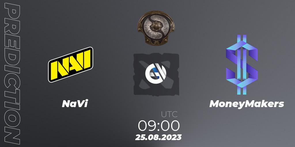 NaVi contre MoneyMakers : prédiction de match. 25.08.2023 at 09:59. Dota 2, The International 2023 - Eastern Europe Qualifier