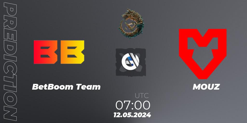 BetBoom Team contre MOUZ : prédiction de match. 12.05.24. Dota 2, PGL Wallachia Season 1 - Group Stage