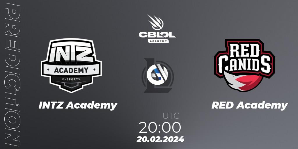INTZ Academy contre RED Academy : prédiction de match. 20.02.24. LoL, CBLOL Academy Split 1 2024