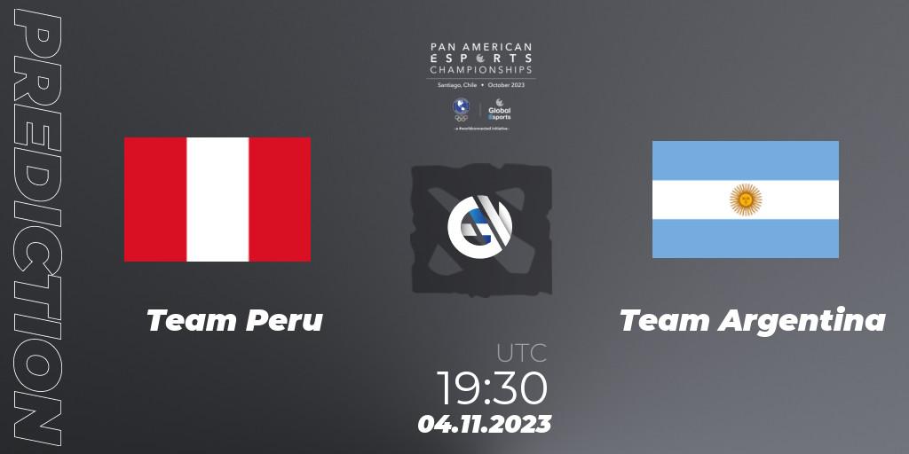 Team Peru contre Team Argentina : prédiction de match. 04.11.23. Dota 2, Pan American Esports Championships 2023: Open