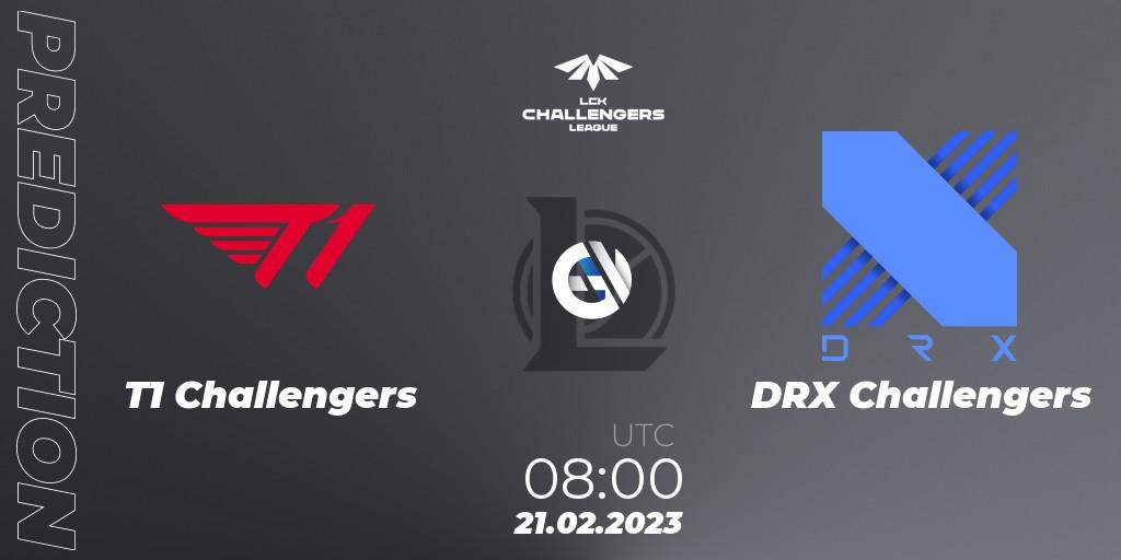 T1 Challengers contre DRX Challengers : prédiction de match. 21.02.2023 at 08:00. LoL, LCK Challengers League 2023 Spring