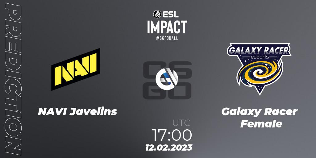 NAVI Javelins contre Galaxy Racer Female : prédiction de match. 12.02.23. CS2 (CS:GO), ESL Impact Katowice 2023