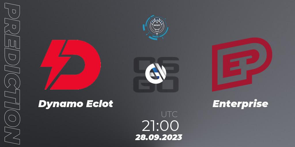 Dynamo Eclot contre Enterprise : prédiction de match. 29.09.2023 at 08:15. Counter-Strike (CS2), Slovak National Championship 2023