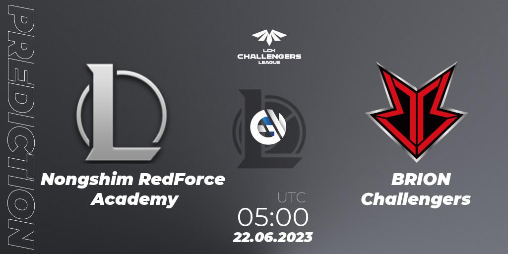 Nongshim RedForce Academy contre BRION Challengers : prédiction de match. 22.06.23. LoL, LCK Challengers League 2023 Summer - Group Stage