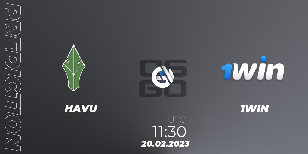 HAVU contre 1WIN : prédiction de match. 20.02.2023 at 11:30. Counter-Strike (CS2), BetBoom Playlist. Urbanistic