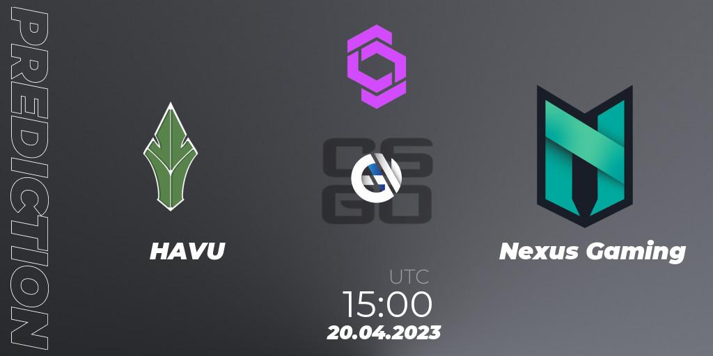 HAVU contre Nexus Gaming : prédiction de match. 20.04.2023 at 15:25. Counter-Strike (CS2), CCT West Europe Series #3