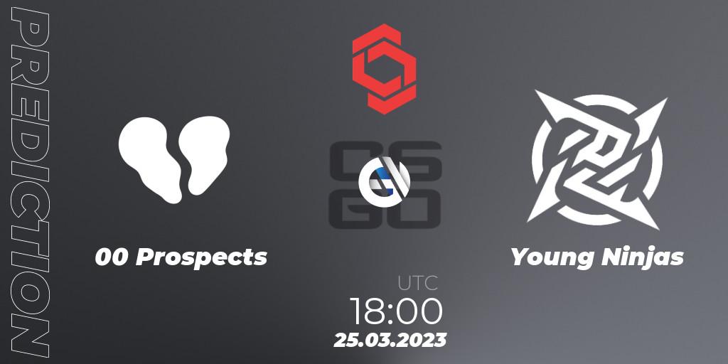 00 Prospects contre Young Ninjas : prédiction de match. 25.03.23. CS2 (CS:GO), CCT Central Europe Series #5