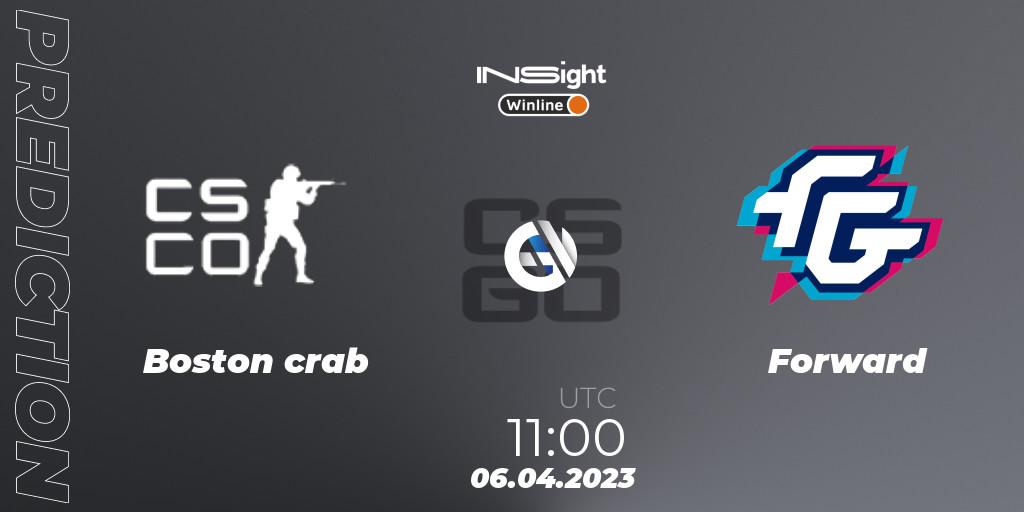 Boston crab contre Forward : prédiction de match. 06.04.23. CS2 (CS:GO), Winline Insight Season 3