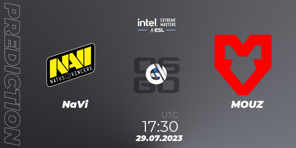 NaVi contre MOUZ : prédiction de match. 29.07.2023 at 18:50. Counter-Strike (CS2), IEM Cologne 2023