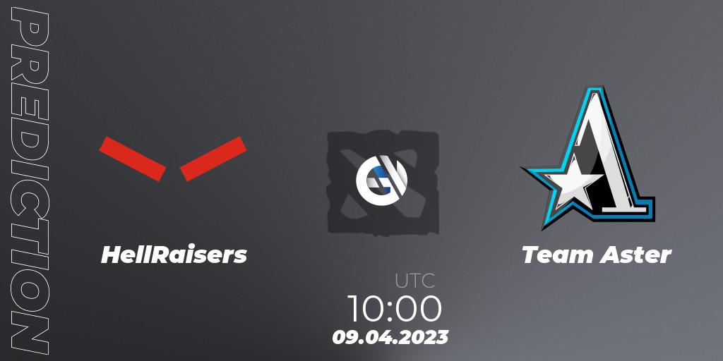 ex-HellRaisers contre Team Aster : prédiction de match. 09.04.2023 at 10:07. Dota 2, DreamLeague Season 19 - Group Stage 1