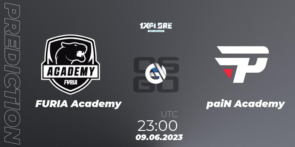 FURIA Academy contre paiN Academy : prédiction de match. 09.06.23. CS2 (CS:GO), 1XPLORE Latin America Cup 1