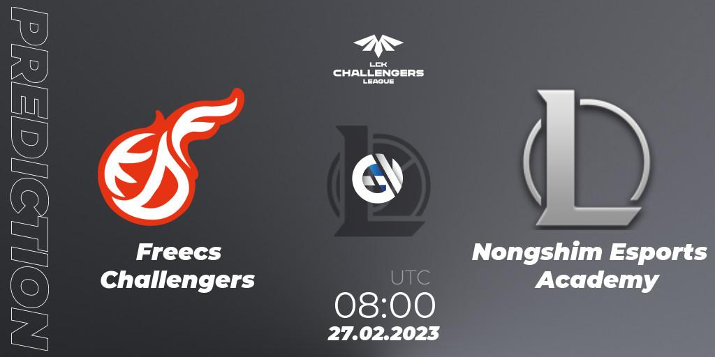 Freecs Challengers contre Nongshim Esports Academy : prédiction de match. 27.02.23. LoL, LCK Challengers League 2023 Spring