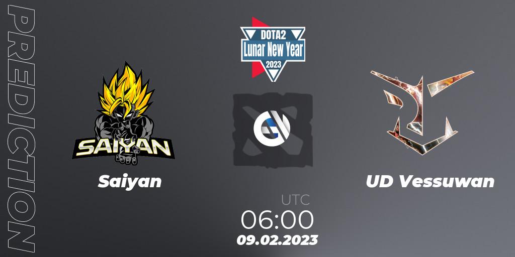 Saiyan contre UD Vessuwan : prédiction de match. 09.02.23. Dota 2, Lunar New Year 2023