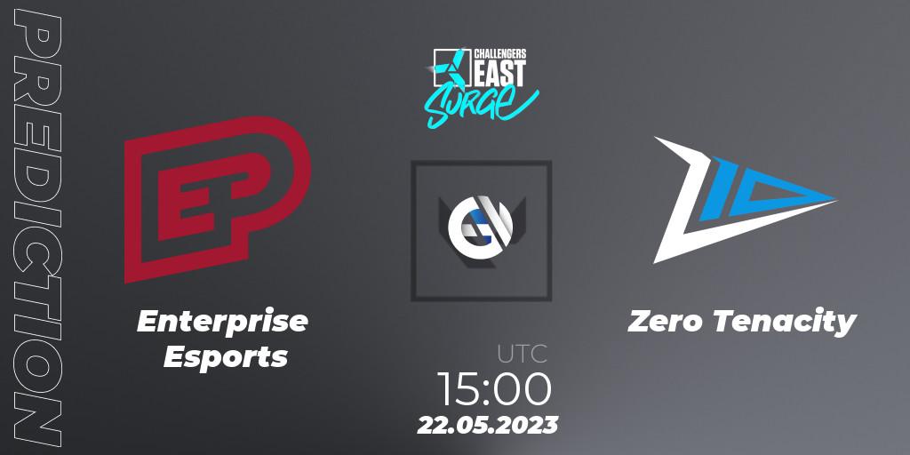 Enterprise Esports contre Zero Tenacity : prédiction de match. 22.05.2023 at 14:00. VALORANT, VALORANT Challengers 2023 East: Surge Split 2 - Playoffs