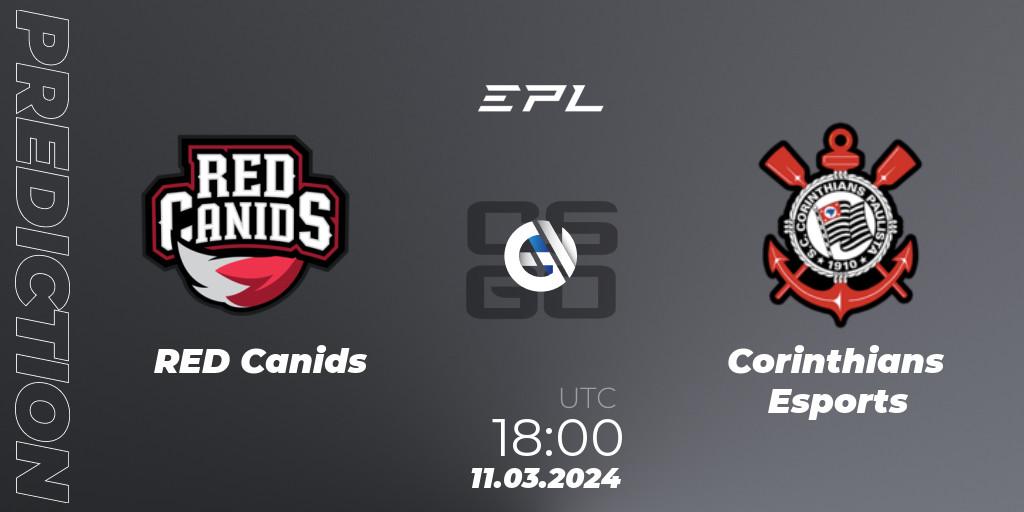 RED Canids contre Corinthians Esports : prédiction de match. 11.03.24. CS2 (CS:GO), EPL World Series: Americas Season 7
