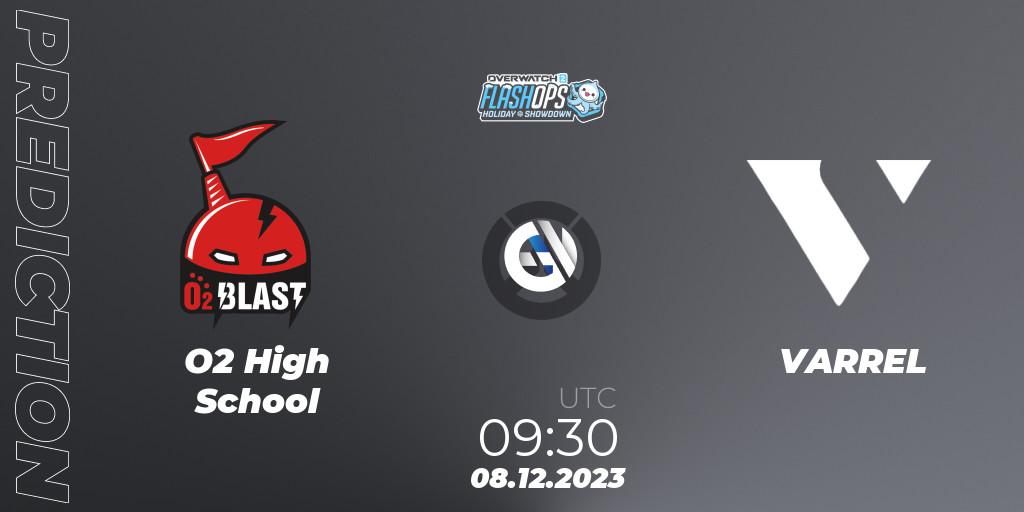 O2 High School contre VARREL : prédiction de match. 08.12.2023 at 09:30. Overwatch, Flash Ops Holiday Showdown - APAC Finals