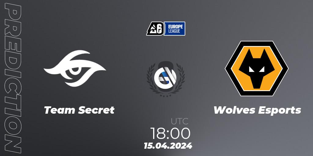Team Secret contre Wolves Esports : prédiction de match. 15.04.24. Rainbow Six, Europe League 2024 - Stage 1