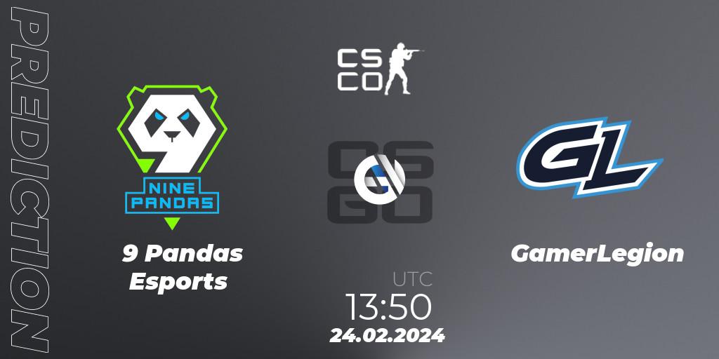 9 Pandas Esports contre GamerLegion : prédiction de match. 24.02.24. CS2 (CS:GO), PGL CS2 Major Copenhagen 2024 Opening Stage Last Chance Qualifier