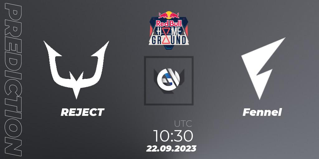 REJECT contre Fennel : prédiction de match. 22.09.23. VALORANT, Red Bull Home Ground #4 - Japanese Qualifier
