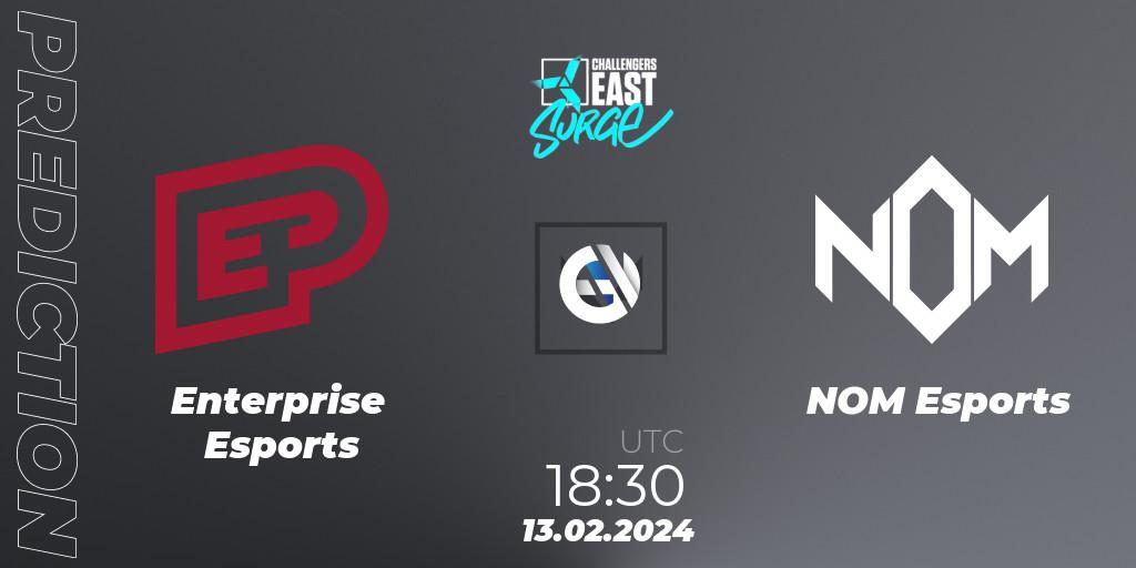Enterprise Esports contre NOM Esports : prédiction de match. 13.02.24. VALORANT, VALORANT Challengers 2024 East: Surge Split 1
