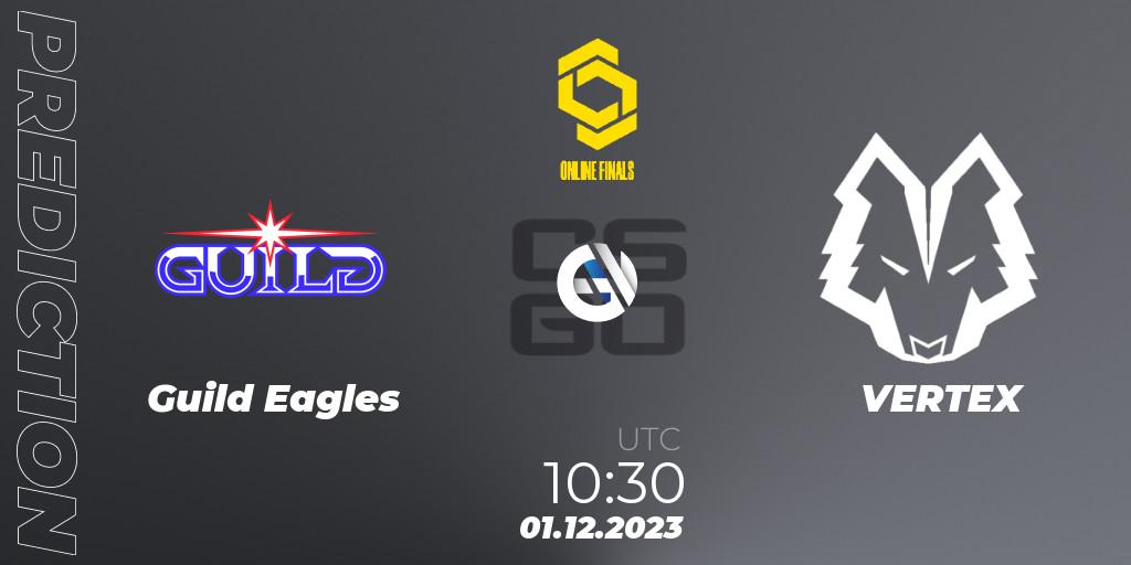 Guild Eagles contre VERTEX : prédiction de match. 01.12.23. CS2 (CS:GO), CCT Online Finals #5
