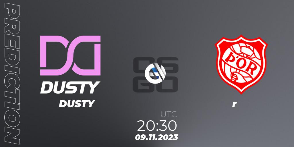 DUSTY contre Þór : prédiction de match. 09.11.2023 at 20:30. Counter-Strike (CS2), Icelandic Esports League Season 8: Regular Season
