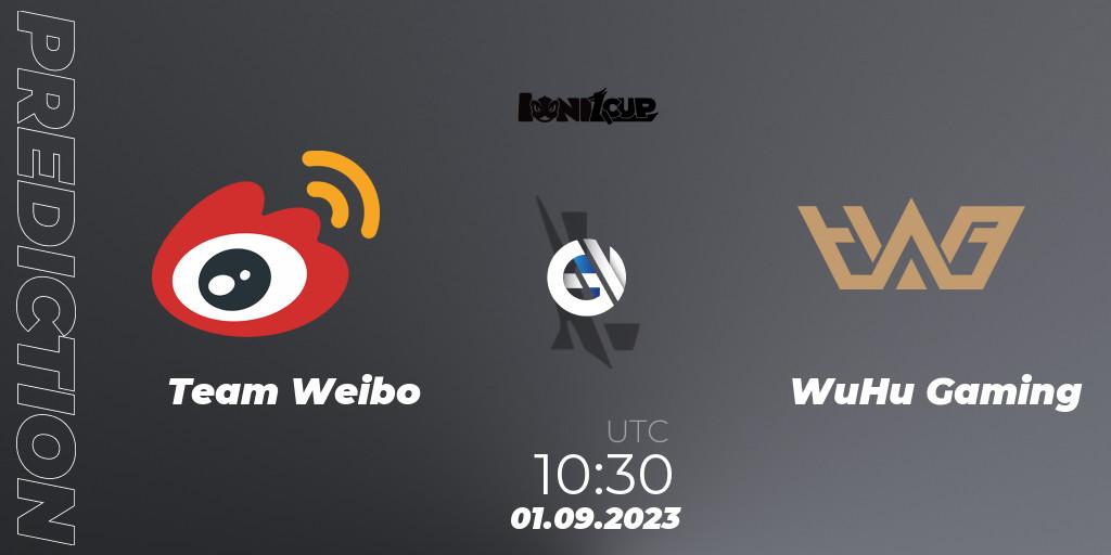 Team Weibo contre WuHu Gaming : prédiction de match. 01.09.2023 at 10:30. Wild Rift, Ionia Cup 2023 - WRL CN Qualifiers